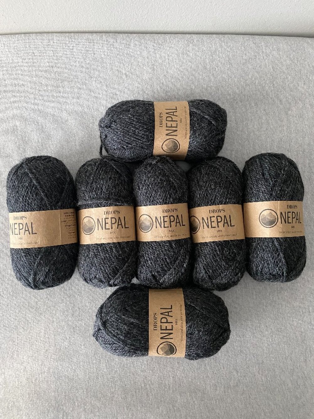 NWT Drops Nepal Colour 0506 Dark Grey Mix Lot of 7
